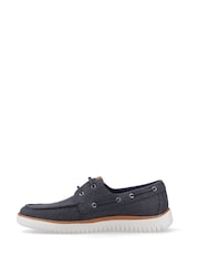 Hush Puppies Daniel Canvas Boat Shoes - Image 4 of 5