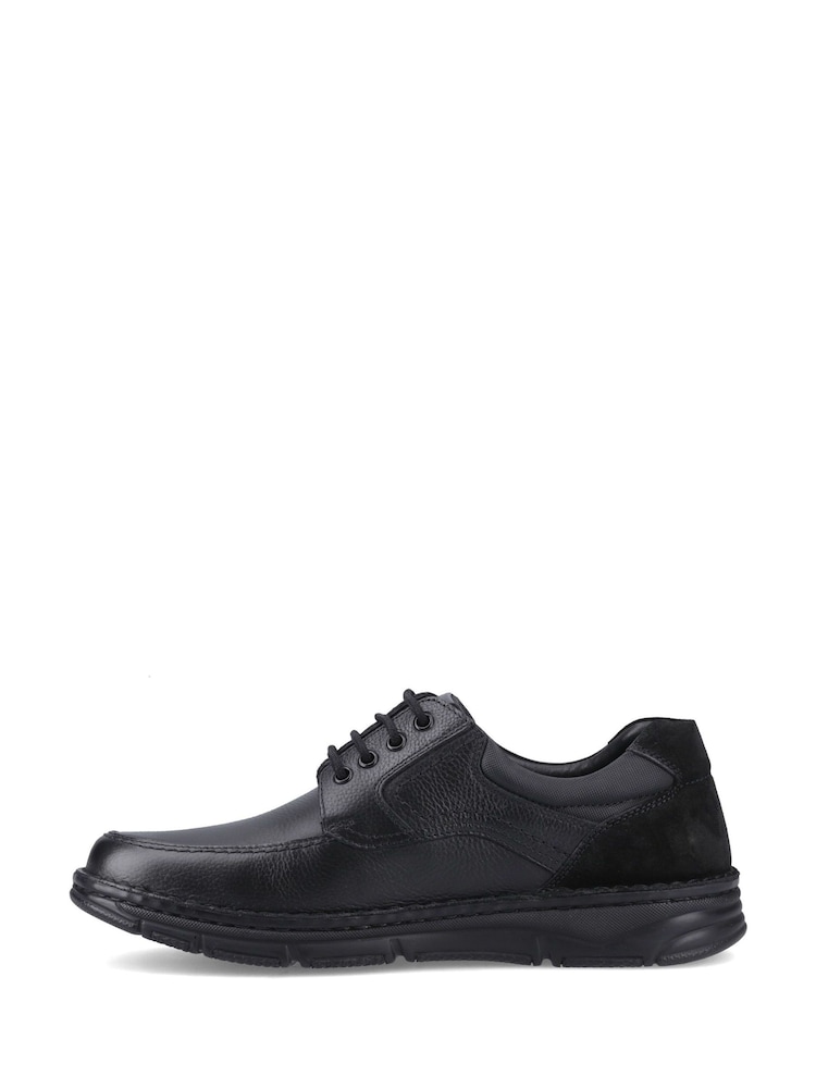 Hush Puppies Black Franklin Lace Up Shoes - Image 2 of 5