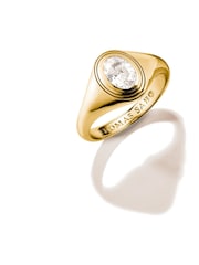 Thomas Sabo Gold Tone Bold Elegance Ring With Oval Zirconia Stone - Image 2 of 3