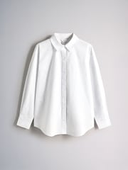 The Set 3 Pack Regular Fit Cotton Oxford Shirts White/Chambray Blue/Blue Stripe - Image 10 of 12