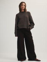 The Set Corduroy Wide Leg Trousers Brown - Image 1 of 7