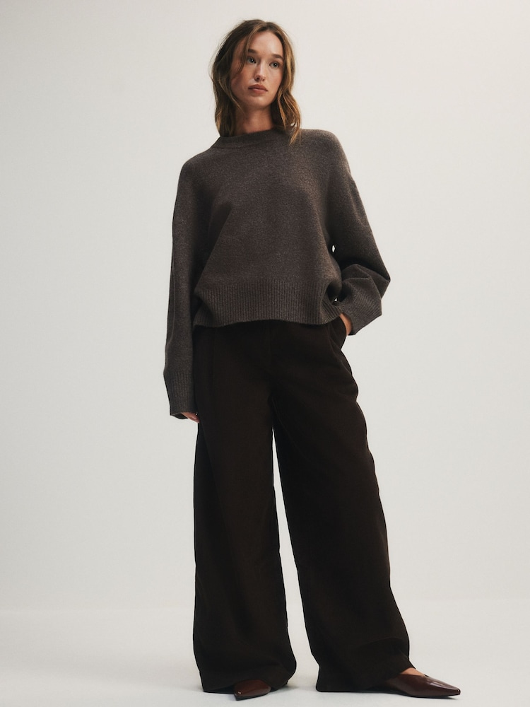 The Set Corduroy Wide Leg Trousers Brown - Image 1 of 7