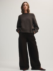 The Set Corduroy Wide Leg Trousers Brown - Image 2 of 7