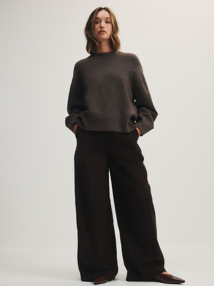 The Set Corduroy Wide Leg Trousers Brown - Image 2 of 7