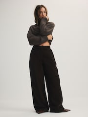 The Set Corduroy Wide Leg Trousers Brown - Image 4 of 7