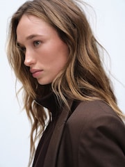 The Set Formal Blazer Chocolate Brown - Image 4 of 10