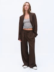 The Set Formal Blazer Chocolate Brown - Image 6 of 10