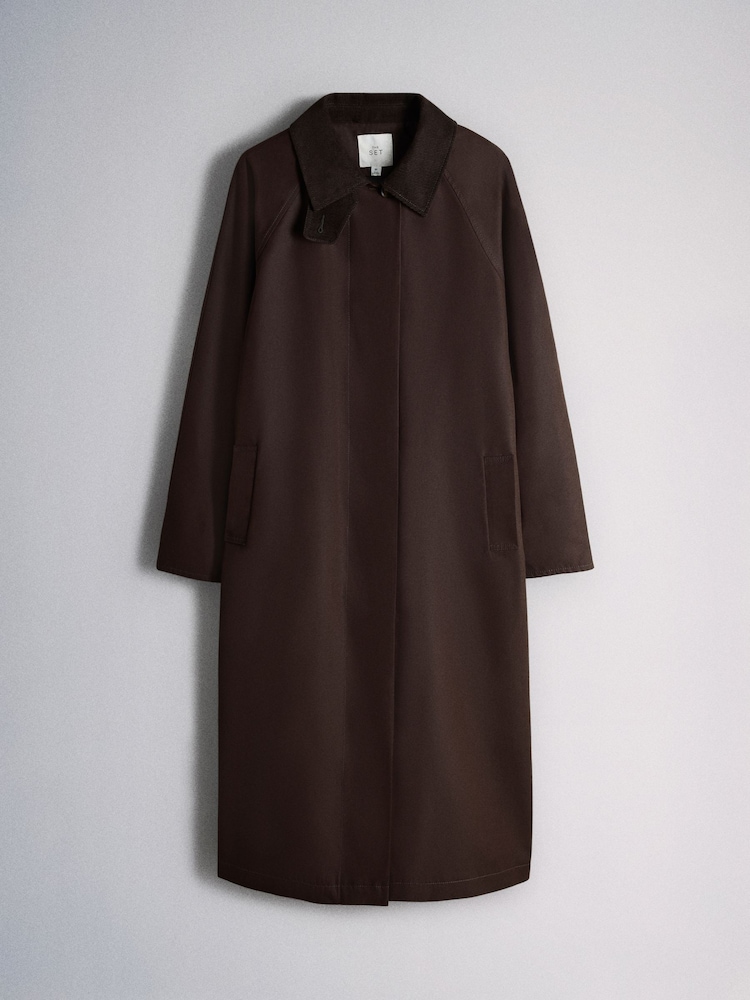 The Set Trench Coat Brown - Image 1 of 3