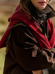 The Set Showerproof Trench Coat Brown - Image 10 of 12