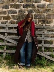 The Set Showerproof Trench Coat Brown - Image 4 of 12
