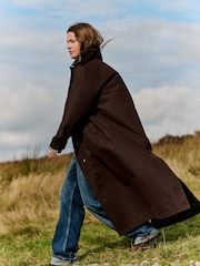 The Set Showerproof Trench Coat Brown - Image 5 of 12