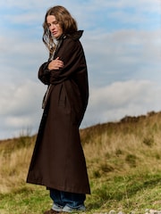 The Set Showerproof Trench Coat Brown - Image 6 of 12
