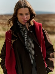 The Set Showerproof Trench Coat Brown - Image 8 of 12