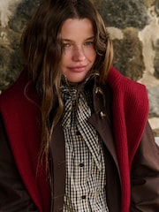 The Set Showerproof Trench Coat Brown - Image 9 of 12