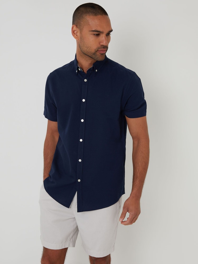 Threadbare Blue Short Sleeve Shirt - Image 1 of 4