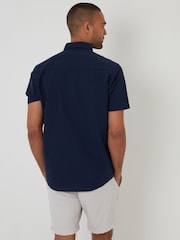 Threadbare Blue Short Sleeve Shirt - Image 2 of 4