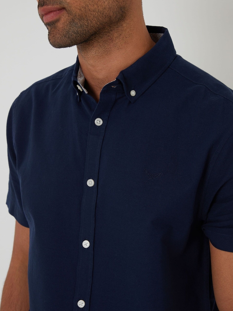 Threadbare Blue Short Sleeve Shirt - Image 4 of 4