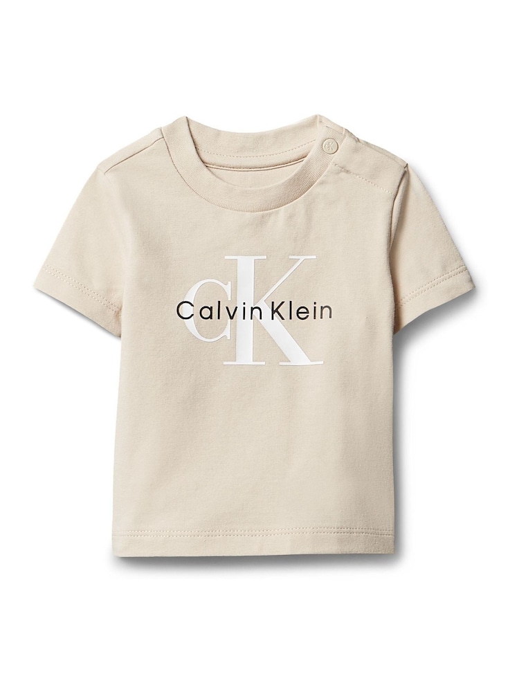 Calvin Klein Natural Logo Short Sleeve T-Shirt - Image 1 of 2