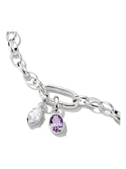 Thomas Sabo White Connect April Birthstone Charm - Image 2 of 2