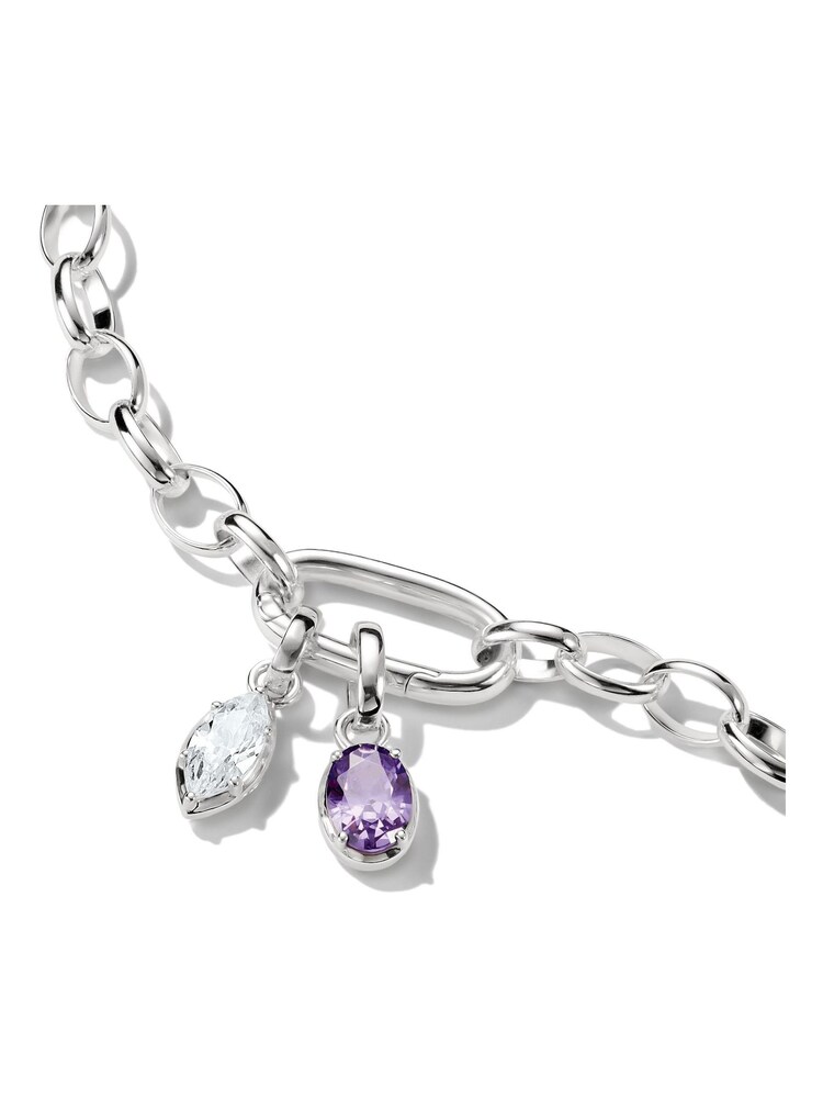 Thomas Sabo White Connect April Birthstone Charm - Image 2 of 2