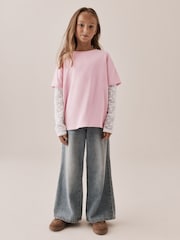Pink Lace Long Sleeve Top (3-16yrs) - Image 2 of 7