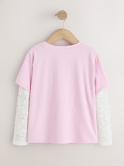 Pink Lace Long Sleeve Top (3-16yrs) - Image 5 of 7