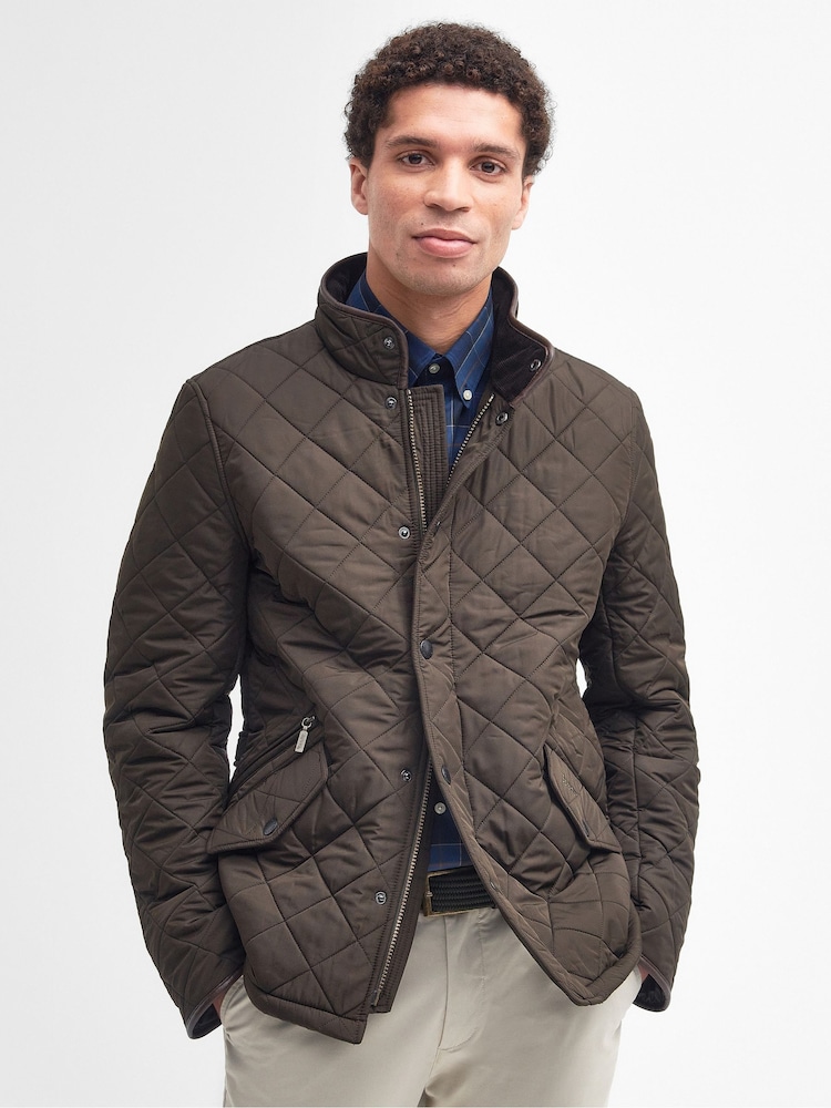 Barbour® Brown Powell Quilted Jacket - Image 1 of 9