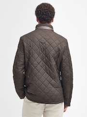 Barbour® Brown Powell Quilted Jacket - Image 3 of 9