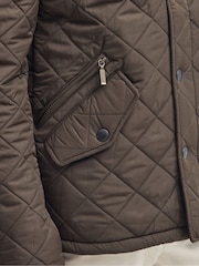 Barbour® Brown Powell Quilted Jacket - Image 6 of 9