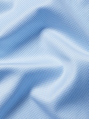 Charles Tyrwhitt Blue Slim Fit Non-Iron Puppytooth Shirt - Image 6 of 6