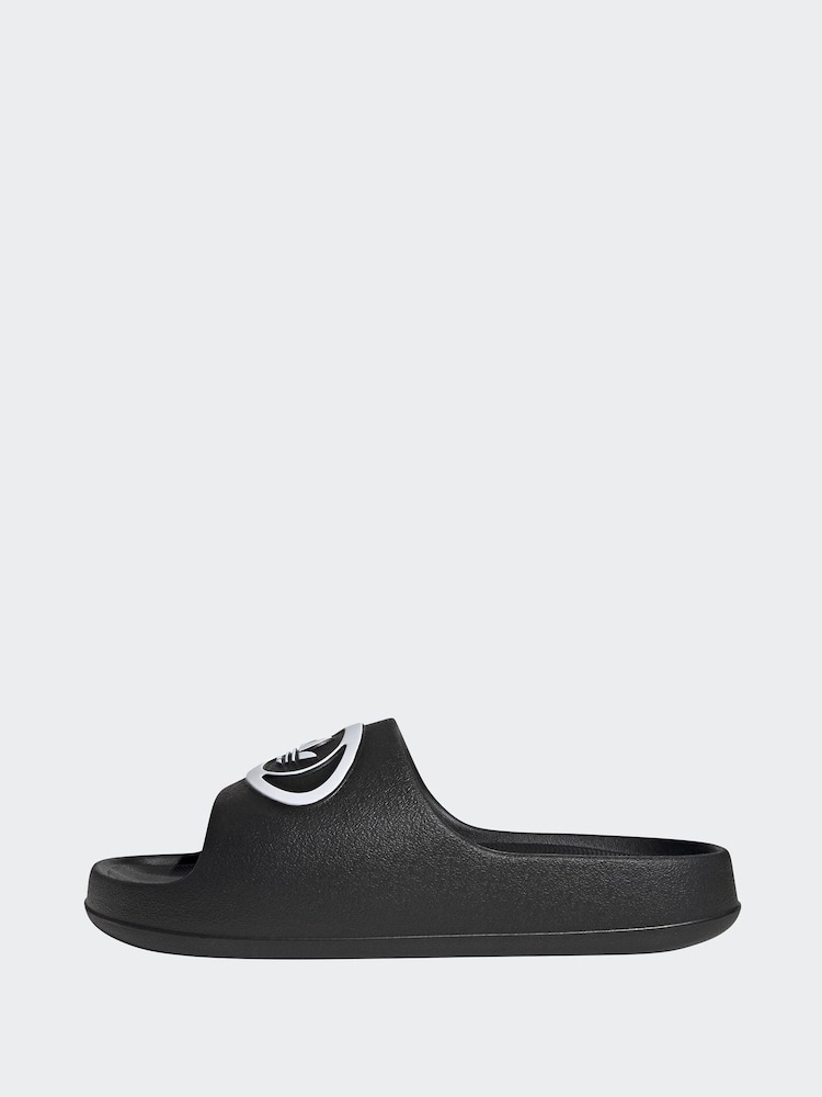 adidas Originals Black Adilette Sandals - Image 2 of 10