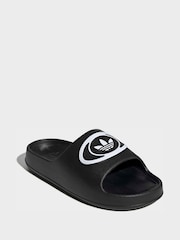 adidas Originals Black Adilette Sandals - Image 4 of 10