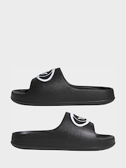 adidas Originals Black Adilette Sandals - Image 6 of 10