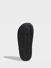 adidas Originals Black Adilette Sandals - Image 7 of 10