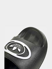 adidas Originals Black Adilette Sandals - Image 9 of 10