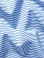 Charles Tyrwhitt Blue Tapered Non-Iron Bengal Stripe Cutaway collar Shirt - Image 6 of 6