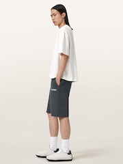 AllSaints Black Emblem Sweatshirt Shorts - Image 5 of 7