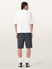 AllSaints Black Emblem Sweatshirt Shorts - Image 6 of 7