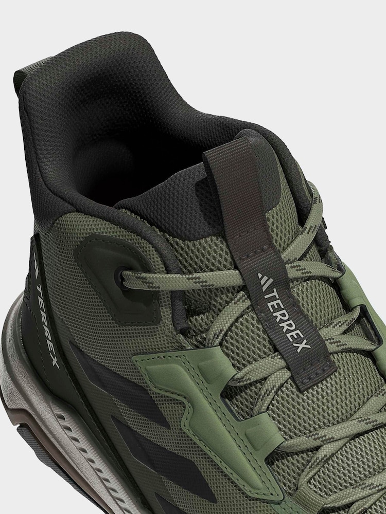 adidas Terrex Green Anylander Mid Hiking Shoes - Image 10 of 10