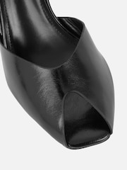 Simmi London Black Savvy Peep Toe Heeled Sandals - Image 3 of 4