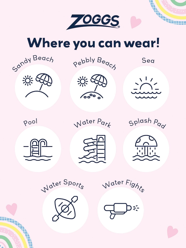 Zoggs Pink Antislip Socks - Image 10 of 10