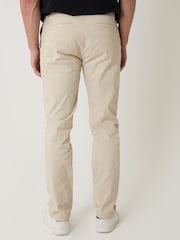 Threadbare Natural Cotton Blend Slim Fit Trousers - Image 2 of 4