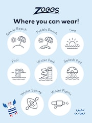 Zoggs Blue Antislip Socks - Image 6 of 7