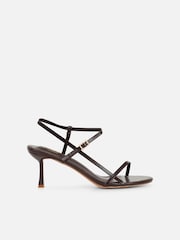 Simmi London Brown Darla Strappy Slingback Heeled Sandals - Image 2 of 4
