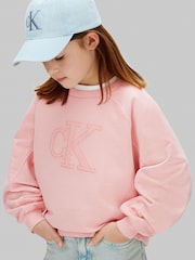 Calvin Klein Crew Neck Logo Sweatshirt - Imaginea 2 din 5