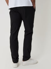 أسود - بنطلون تلبيس رشيق قابل للتمدد من Threadbare - Image 2 of 4