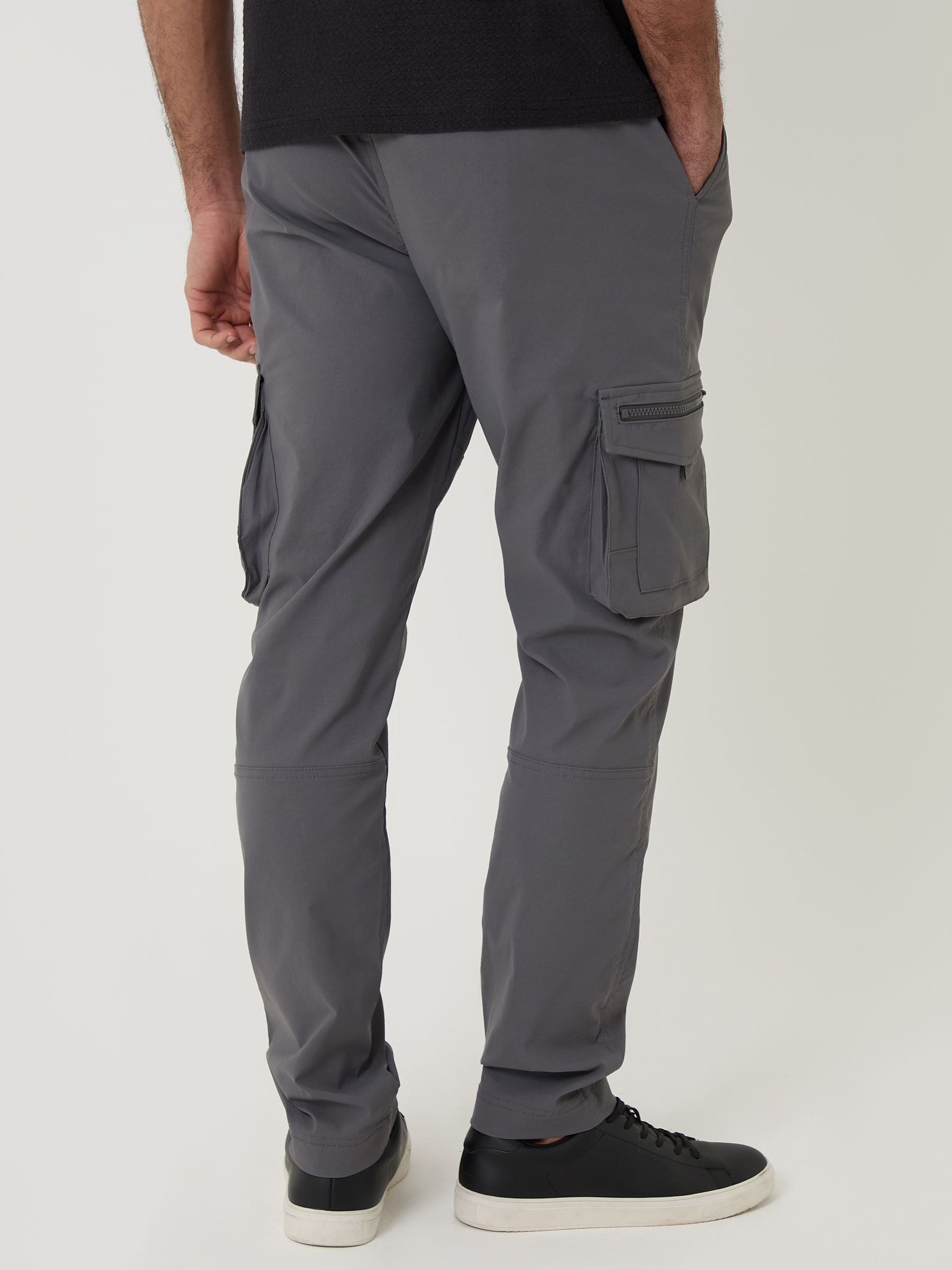 【nyxu】Verour Cargo Pants ミルク(グレー) Sサイズ Buy Threadbare Grey Slim Fit Stretch Cargo Trousers from Next USA