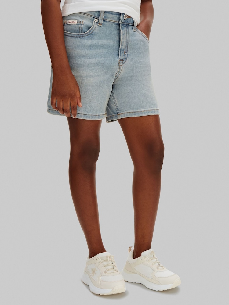 Calvin Klein Blue Bermuda Denim Shorts - Image 1 of 4