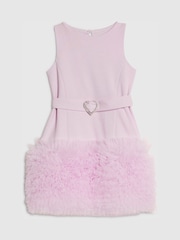 River Island Purple 3D Organza Hem Dress - Image 1 of 4