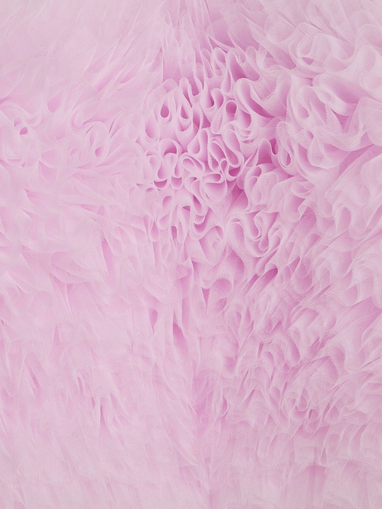 River Island Purple 3D Organza Hem Dress - Image 4 of 4